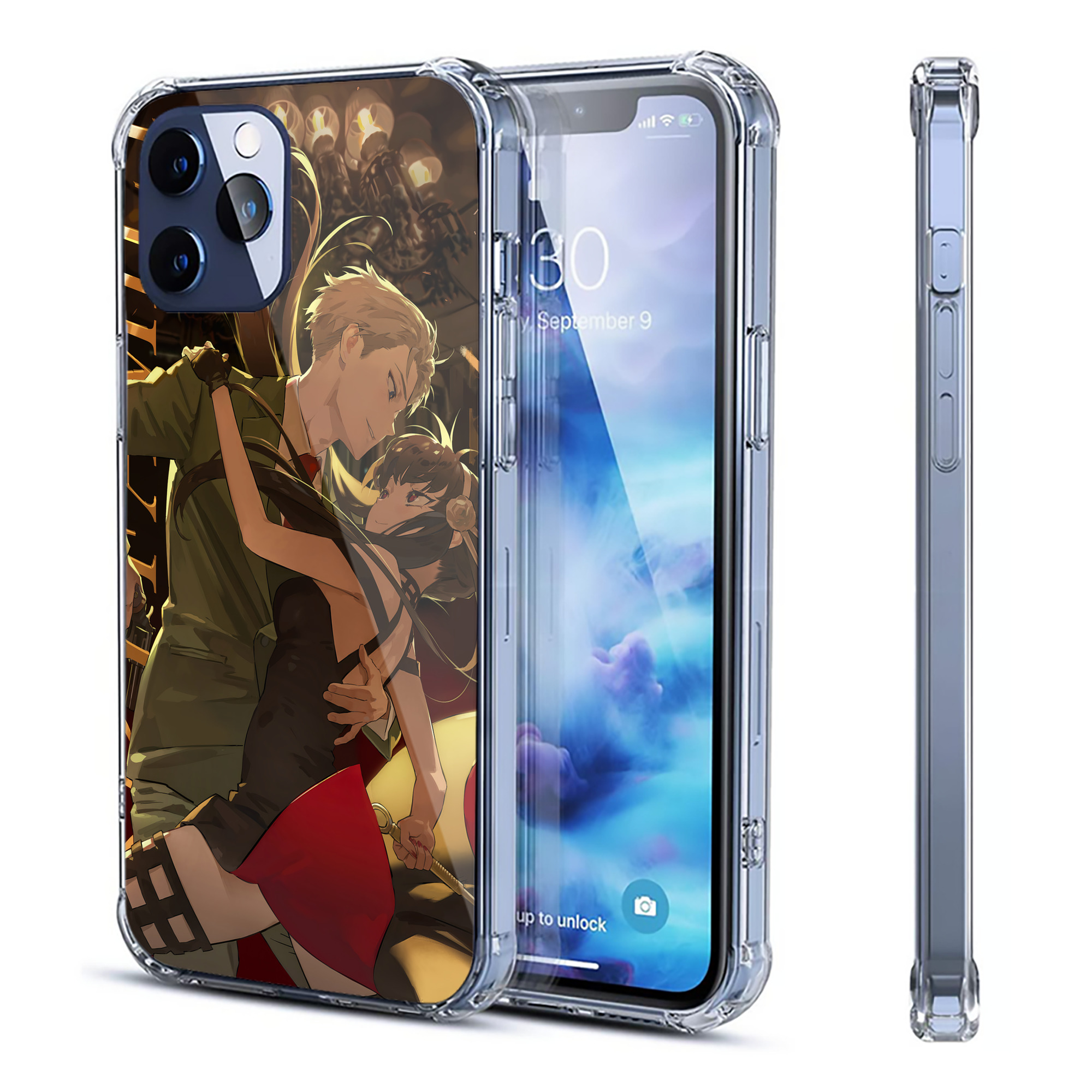 （画像用） SPY×FAMILY间谍家家酒 【iPhone 12シリーズ対応】透明スマホケース（クリアソフトケース）
